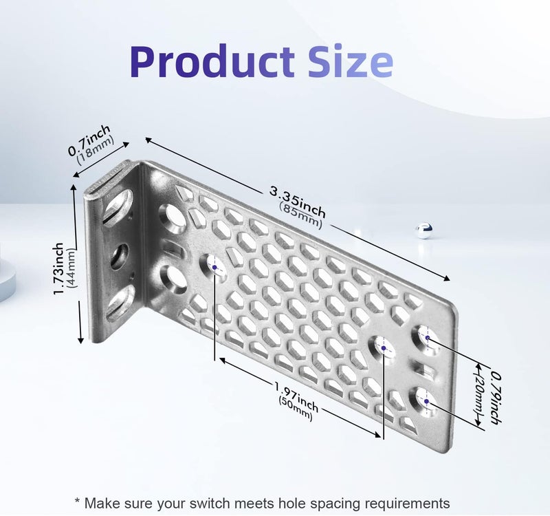 PhyinLan 19" Rack Mount Kit for Cisco Switches 2960-X/2960-XR Series and 3650/3850 Series Universal Rack Ears - Image 2